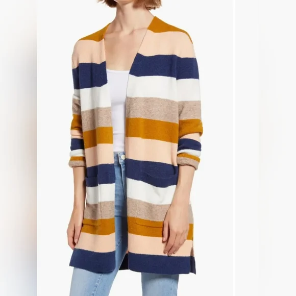 Madewell Kent Stripe Cardigan - Picture 1 of 9